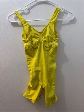 YITTY Yellow Scoop Neck Bodysuit